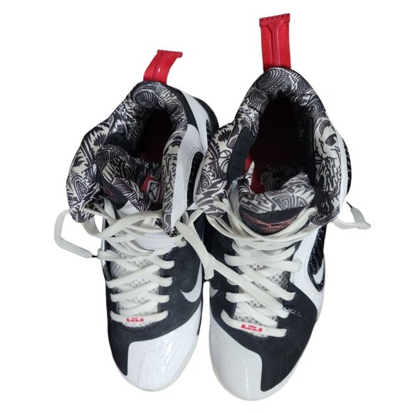 Nike LeBron 9 Freegums 2011 Black White Red Air Size 13 main image 15
